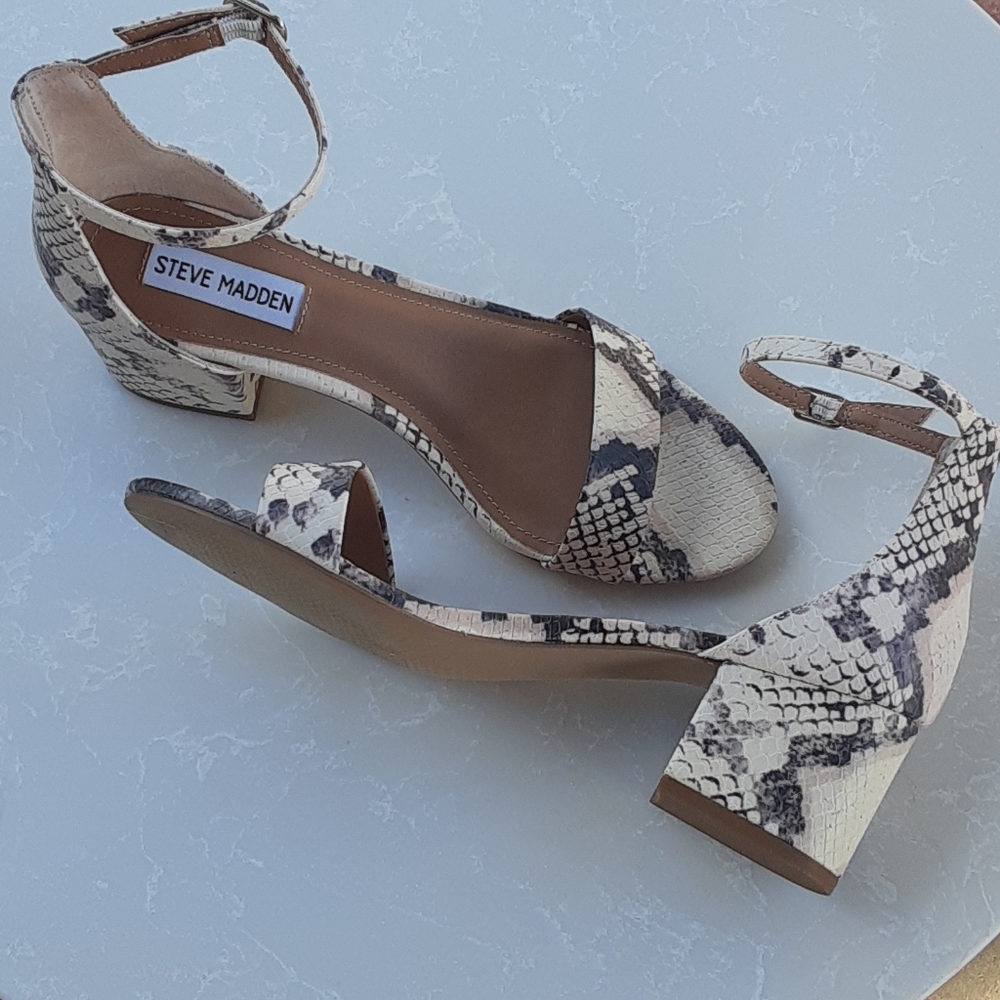 Irenee natural snake heels